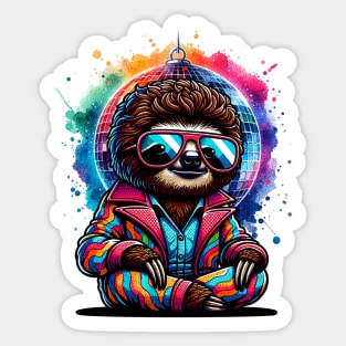 Disco Sloth Sticker